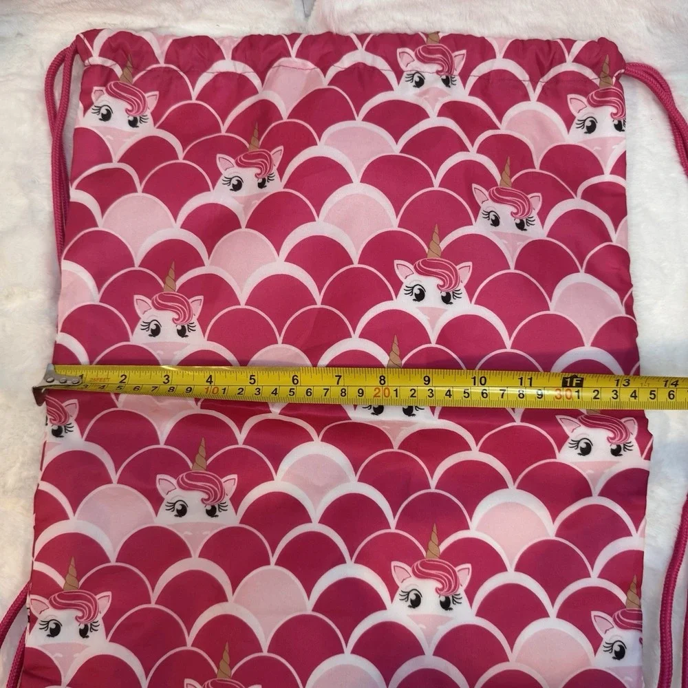 Thirty One Girls Unicorn Bundle ~ Thermal Lunch Box With Matching Cinch Sac Pink